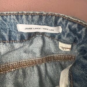 Garage Flare Wide Leg Jeans in Classic Blue